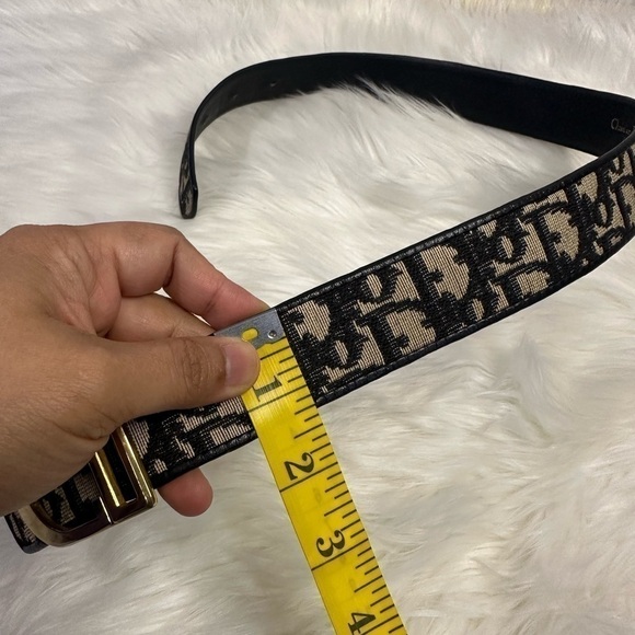 CHRISTIAN DIOR vintage oblique belt in black - Picture 14 of 16